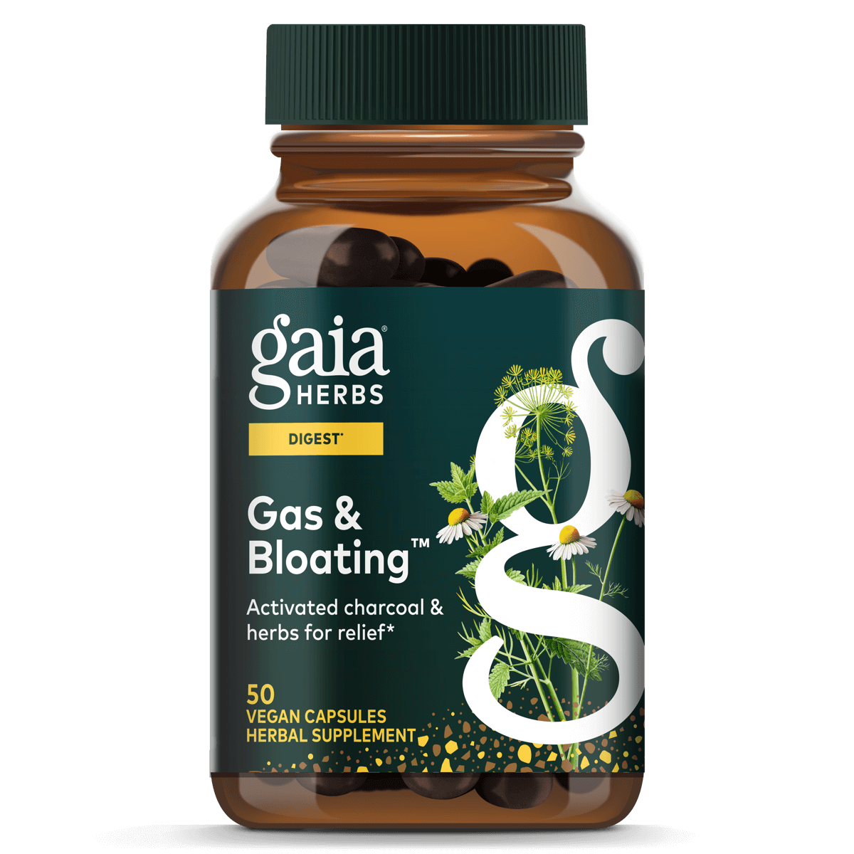 Gaia Herbs Gas & Bloating 50 Veggie Caps