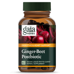 Gaia Herbs Ginger-Beet Postbiotic 60 Veggie Caps