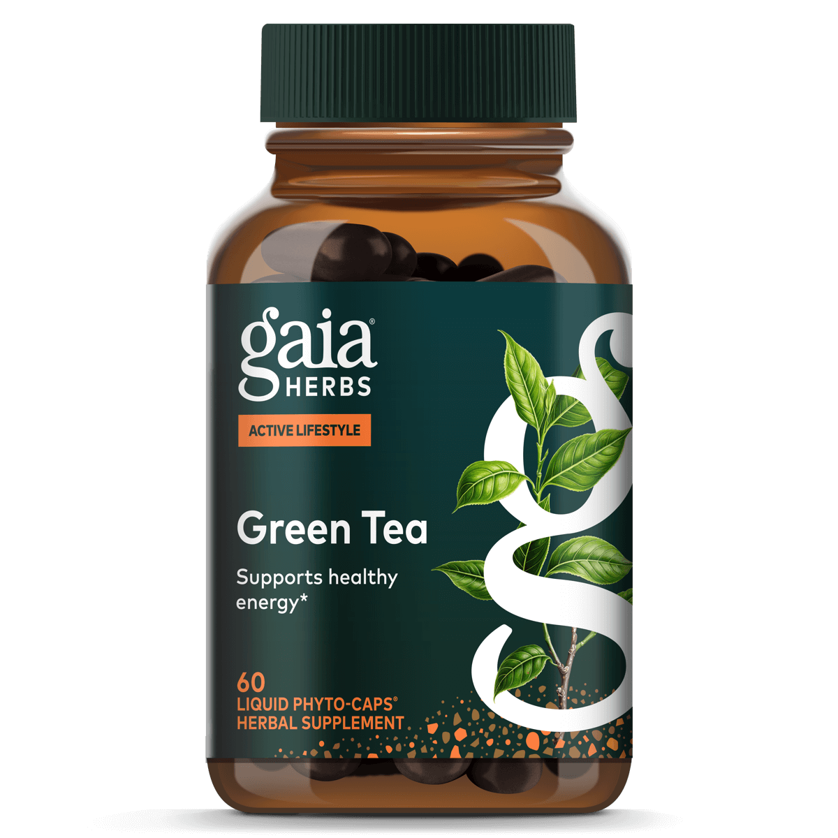 Gaia Herbs Green Tea 60 Capsules