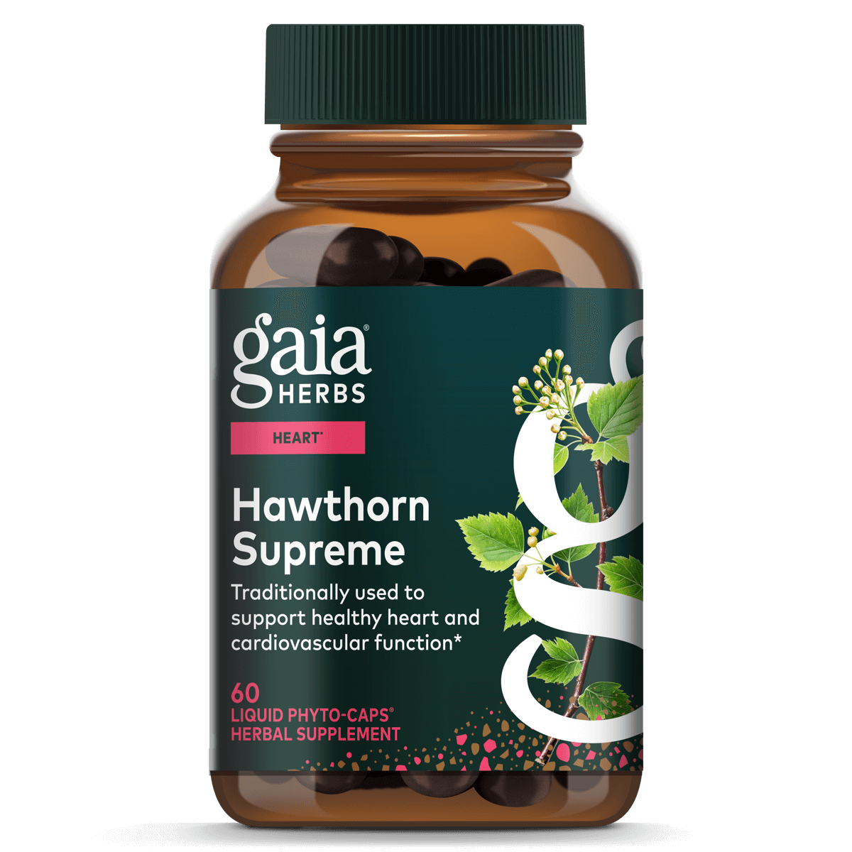 Gaia Herbs Hawthorn Supreme 60 Veggie Caps