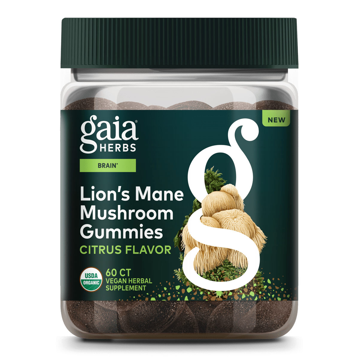 Gaia Herbs Lion's Mane Gummies 60 Gummies