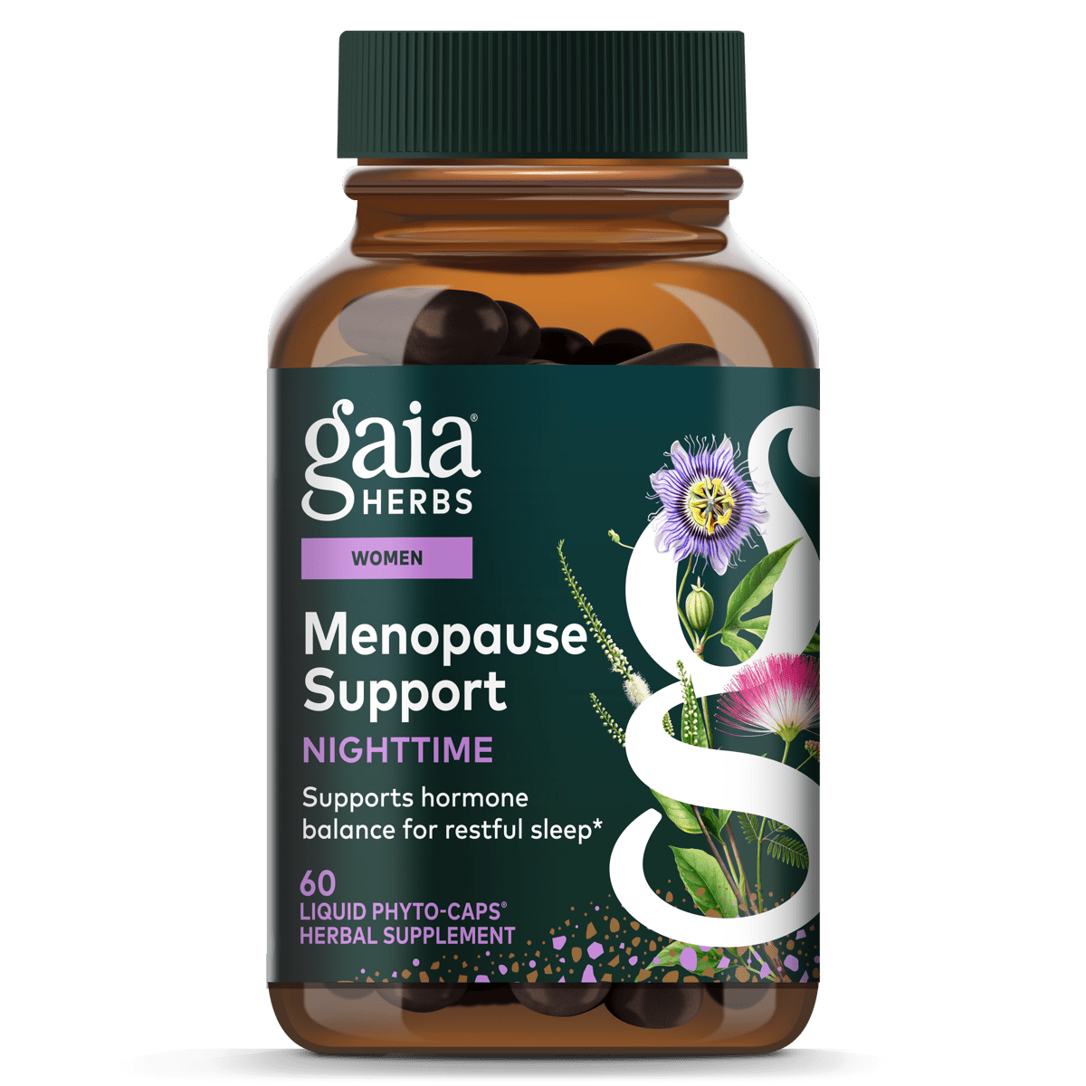 Gaia Herbs Menopause Support Nighttime 60 Veggie Caps
