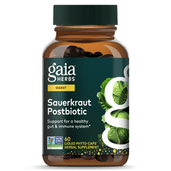 Gaia Herbs Sauerkraut Postbiotic 60 Veggie Caps