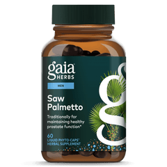 Gaia Herbs Saw Palmetto 60 Veggie Caps