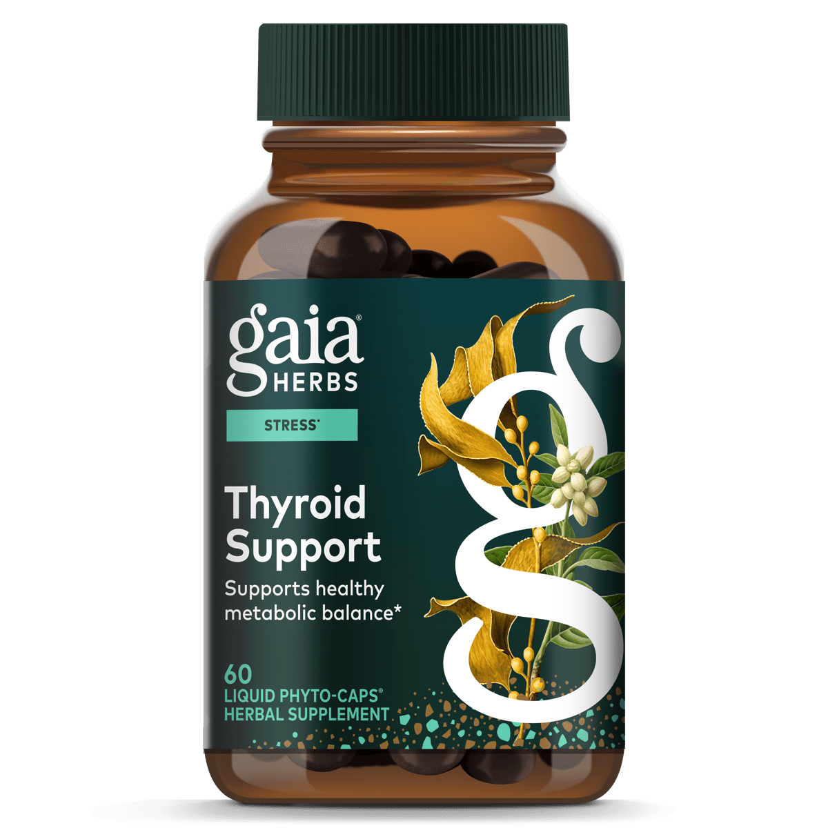 Gaia Herbs Thyroid Support 60 Veggie Caps