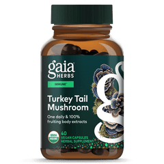 Gaia Herbs Turkey Tail Mushroom 40 Veggie Caps