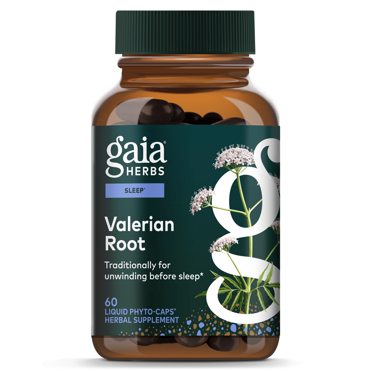 Gaia Herbs Valerian Root 60 Capsules