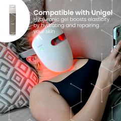 Glomask Salon-Grade LED Light Therapy Mask for At-Home Skin Rejuvenation antibacterial effect,Break down acne-causing bacteria,deep cleanse,Glomask,Improve overall skin condition,improves skin elasticity,issues,Promotes collagen production,Reduce and prev