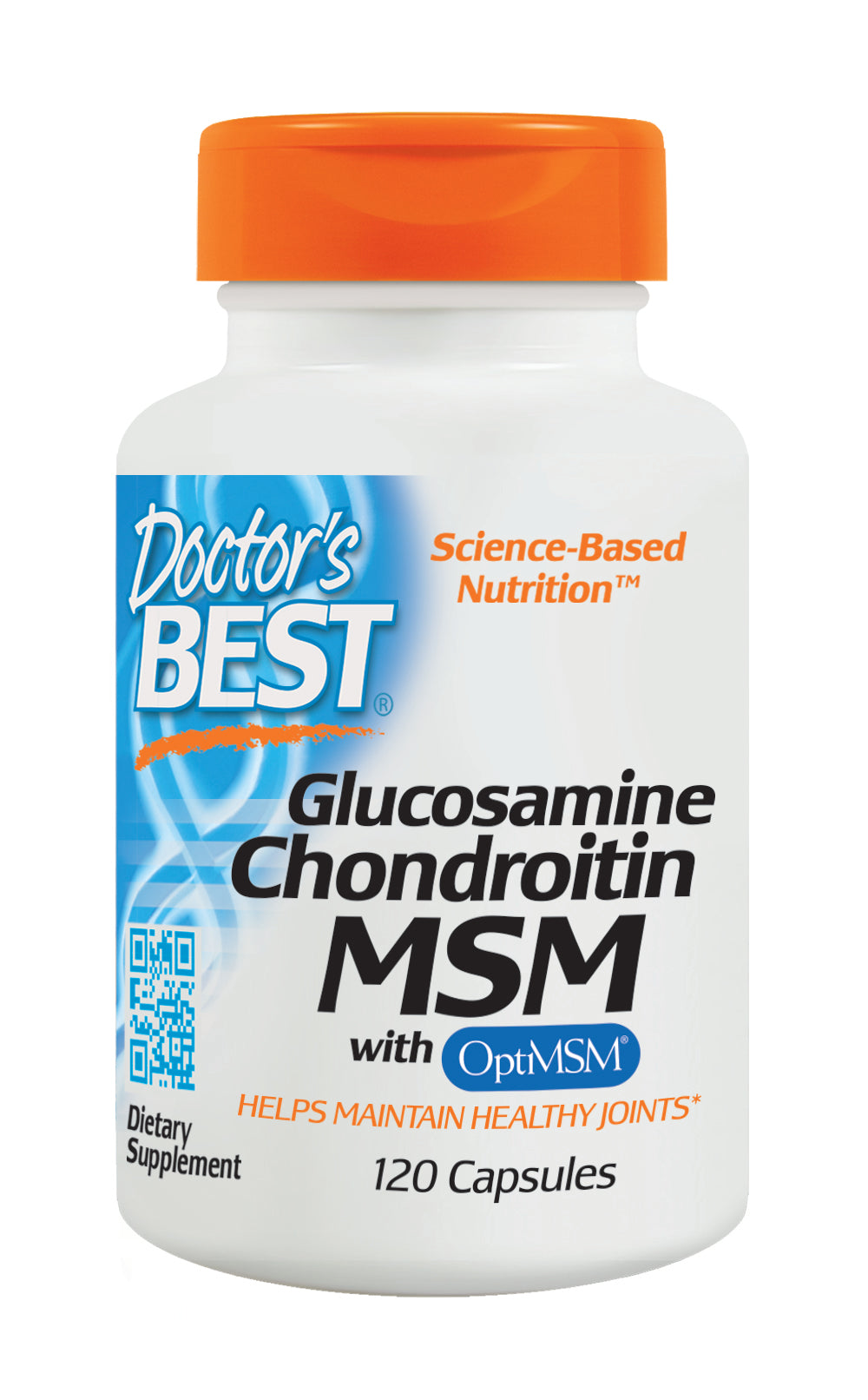 Doctor's Best Glucosamine Chondroitin MSM with OptiMSM 120 Capsules - DominionRoadPharmacy