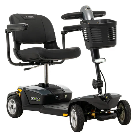 Pride Go Go Endurance Li - Scooters 17”x17” mesh back seat or 20”x18” compact,48.25” turning radius,angle adjustable armrests,CTS (Comfort-Trac Suspension),Endurance Li - Scooters,Feather-touch disassembly:,Flip-up,foldable seat,Go Go Endurance Li - Scoot