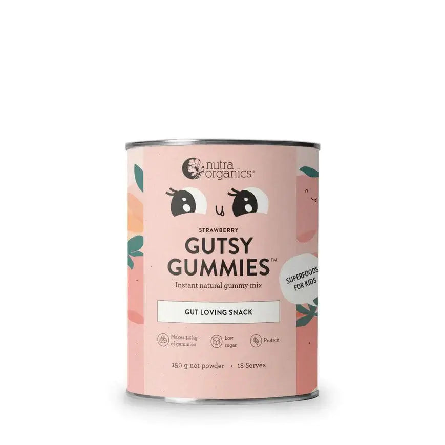 Nutra Organics GUTSY GUMMIES STRAWBERRY 125 gm gutsy,gutsy gummies,issues
