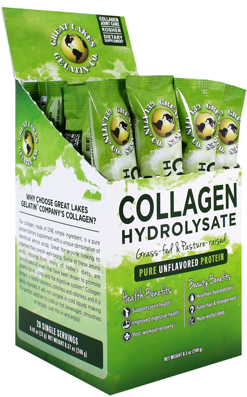 Great Lakes Collagen Hydrolysate Box of 20 Sachets, 12g per sachet box of 20 sachets,collagen hydrolysate,collagen sachets,great lake,great lakes,great lakes box of 20 sachets,great lakes collagen,issues