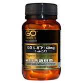 Go Healthy 5-HTP Capsules 160mg - 1-A-Day Supplement 5-HTP Capsules,Go Healthy Supplements,improvements,Mood Support,Natural Stress Relief