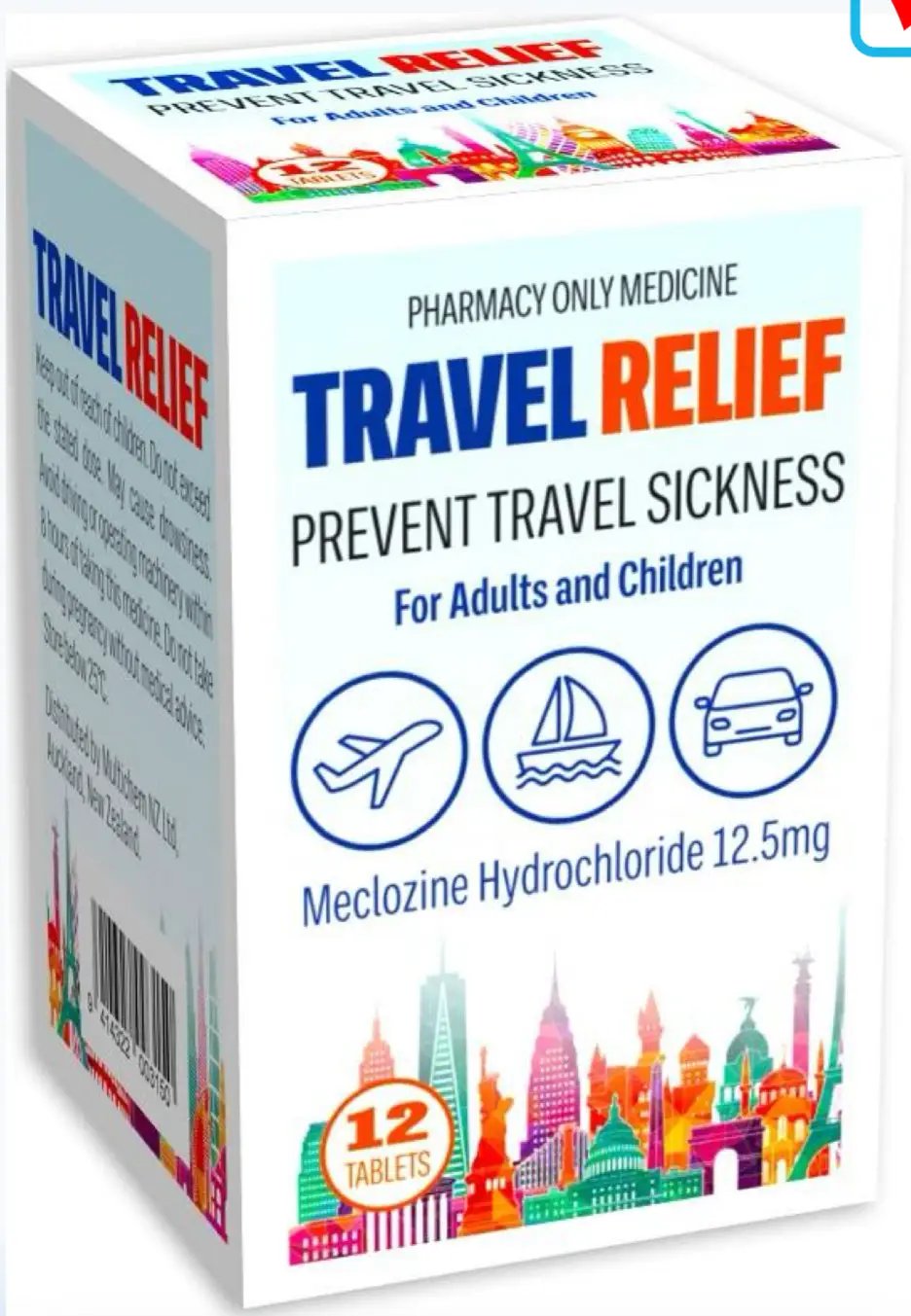 Ethics Travel Relief 12 tablets Ethics Travel Relief 12 tablets,issues,travel sickness