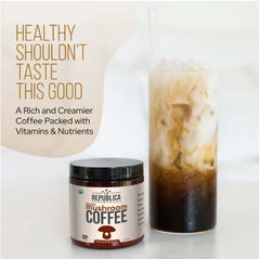 La Republica Instant Mushroom Coffee 35 Servings coffee,Decafe Coffee,Decafe Instant Mushroom Coffee,Multi vitamins,multivitamins,Mushroom Coffee,Rich in vitamins and minerals,vitamins,Vitamins & Supplements,vitamins and minerals,Vitamins and Supplements,