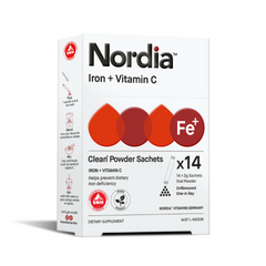 Nordia Iron + Vitamin C Skin & Immune Support Supplement 14 Sachets