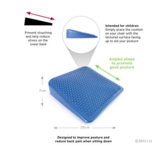 66FIT JUNIOR INFLATABLE WEDGE CUSHION WITH PUMP Cushion with pump,Inflatable Sitting Wedge,issues,JUNIOR INFLATABLE WEDGE CUSHION,lower spine,relaxing the back,Sitting for long periods