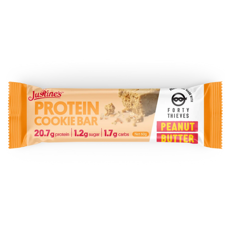 Justine's Cookies Justine's Protein Cookie Bar Forty Thieves Peanut Butter 60g