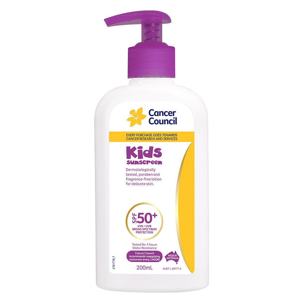 Cancer Council Kids Sunscreen Pump SPF50+ 200mL