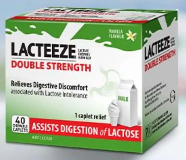 Lacteeze Double Strength Caplet 40 Digestion of Lactose,Double Strength Lacteeze,issues,lacteeze,Lacteeze Double Strength Caplet,Relieves Digestive Discomfort