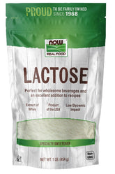 Now Lactose Powder 454g acidophilus,beneficial gut bacteria,carbohydrate,Extracted from whey,issues,lactose,sugar found in milk
