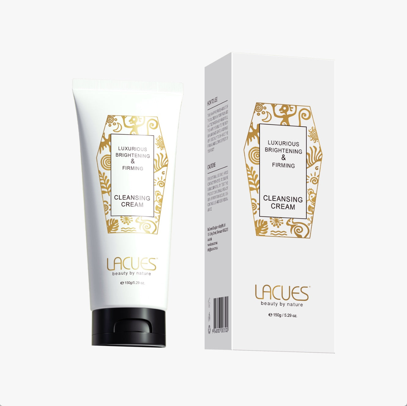 Lacues Luxurious Brightening & Firming Cleaning Cream 150g
