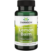 Swanson – Lemon Balm 60C aromatic herb,CALM BODY AND MIND RELAXATION,digestion,energized,enhance relaxation,healthy night’s sleep,healthy sleep,help you relax,herbal support,issues,Lemon Balm,mild stomach discomfort,MIND AND BODY RELAXATION,night’s sleep,
