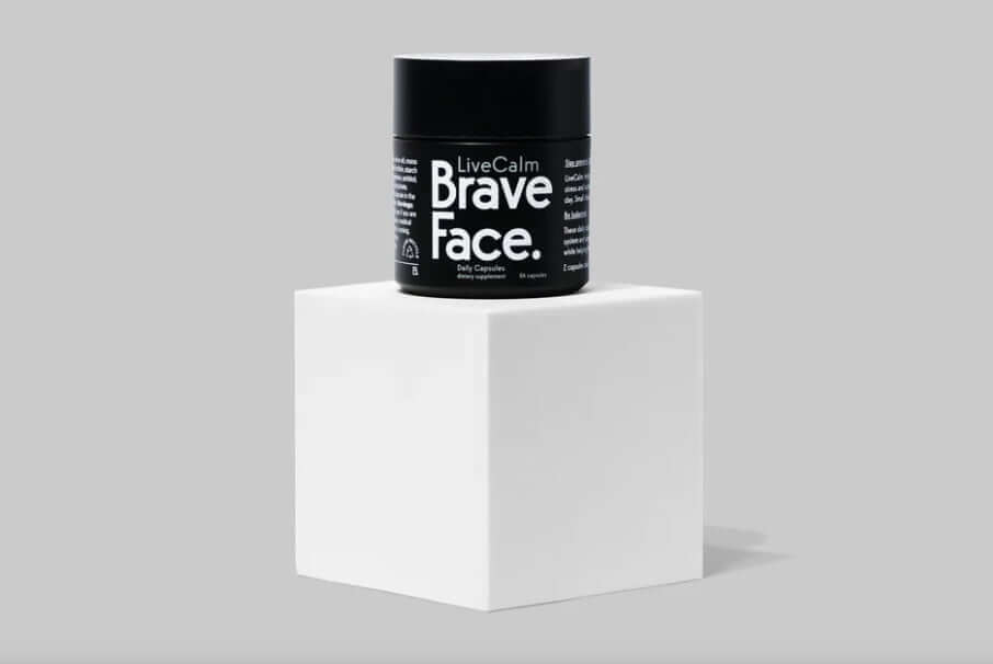 BraveFace LiveCalm Caps 56 anxiolytic effect,brain cognition gut health mood,brain tonic,BraveFace LiveCalm Caps,calm,CALM BODY AND MIND RELAXATION,Calm Mind,calm mind and relaxed body,calm rapidly,Calming,calming and settling properties,Calming Tea,calmi