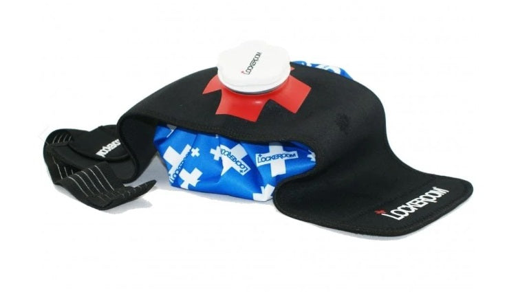 LOCKERROOM ICE MATE - REUSABLE ICE BAG WITH COMPRESSION issues,ligaments cause bleeding,LOCKERROOM ICE MATE,Most acute,muscles,REUSABLE ICE BAG,swelling and pain,tendons,traumatic injuries