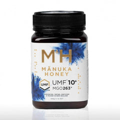 M&H UMF 10+ Manuka Honey 500g digestive,food,immunity,issues,skin