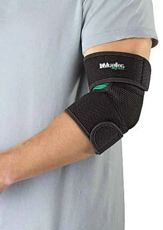 Allcare Mue6315 Mueller Adjustable Elbow Support Greenline Osfm elp protect & support sore,non-petroleum based,or injured elbows.,weak