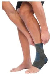 Mueller Fir 4-way Stretch Ankle Support arthritic ankle joints,FAR INFRARED POLYESTER,issues,Knit Ankle Support,NYLON 12%,POLYESTER,Pull sleeve over foot,Thermo Reactive Technology