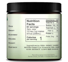 La Republica Matcha with Lion's Mane Extract Powder 60g coffee,daily vitamins,Decafe Coffee,Decafe Instant Mushroom Coffee,Matcha,Matcha with Lion's Mane,Multi vitamins,multivitamins,Mushroom Coffee,Rich in vitamins and minerals,vitamins,Vitamins & Supple