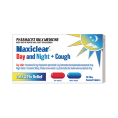 Maxiclear Flu + Cough Day & Night Tablets 48 Pack