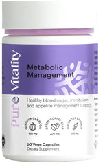Pure Vitality Metabolic Management 650mg 60VC anti-aging,appetite,appetite management,blood sugar levels,Body Mass,bone strength,conversion of stored fats into energy,energy and vitality,google,healthy appetite,healthy blood sugar levels,healthy immune sy