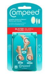Compeed Mixed Blister 5 pack Blister Patch,fast healing,Hydrocolloid blister plasters,instant pain relief,issues,second skin,stop blister pain