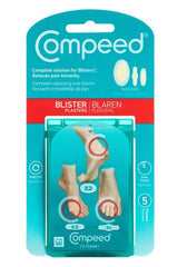 Compeed Mixed Blister 5 pack Blister Patch,fast healing,Hydrocolloid blister plasters,instant pain relief,issues,second skin,stop blister pain