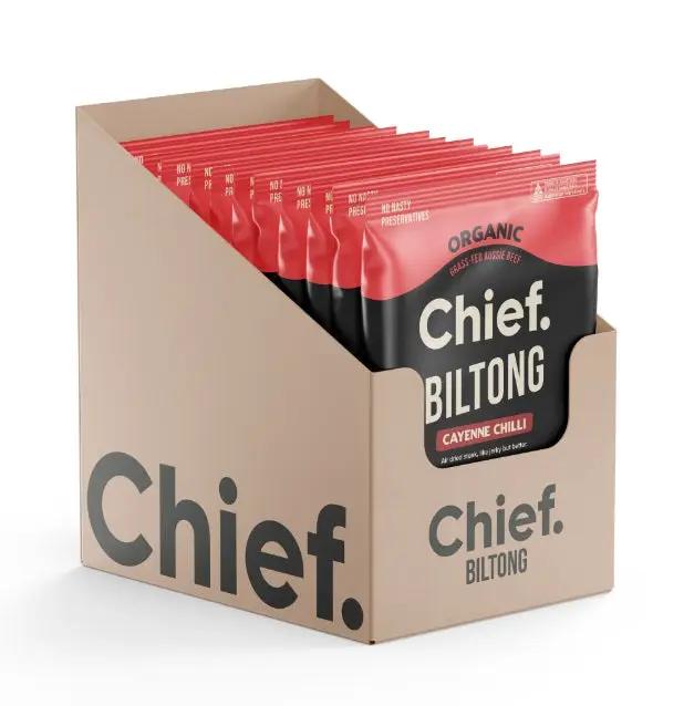 Chief Biltong High Protein Naturally Preserved Beef Snack (12x30g)