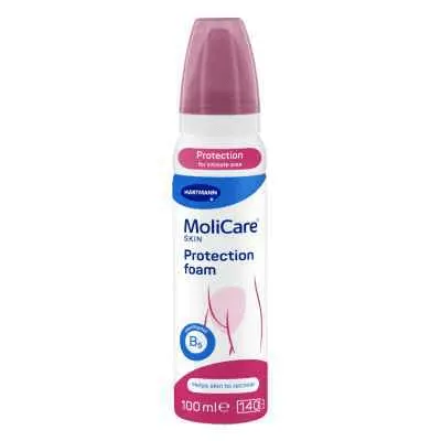 MoliCare Skin Protection Foam 100ml Acid mantle,Convenient use,Creatine,Dermatologically tested,Detergent-free,genital area,Gentle cleansing,issues,Mild formula,MoliCare Skin Protection Foam 100ml,Natural ingredients,No water required,nourishing panthenol