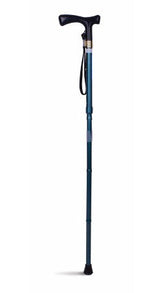 Lifestyle T handle folding walking stick Folding Walking Stick,issues,lightweight aluminium shaft,metallic teal finish,rubber tip,T Handle Walking Stick,T' Handle,walking stick
