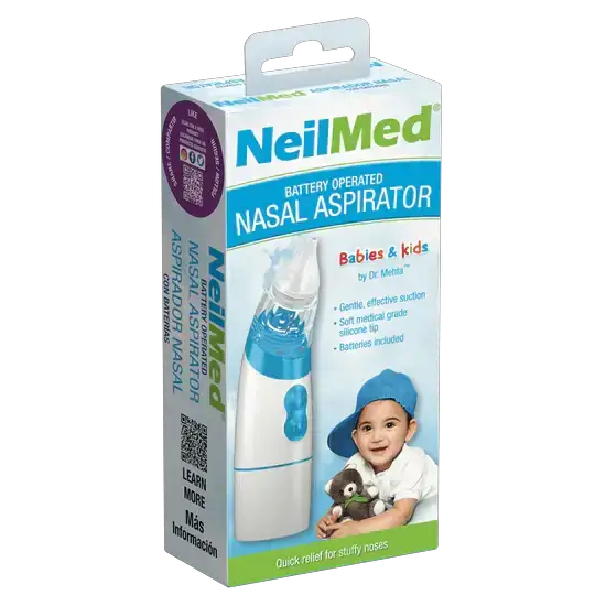 NeilMed Battery Operated Nasal Aspirator Aspirator,congestion of the Sinus,Daily Nasal Hygiene,Dryness,Moisturization,Nasal Allergies,Nasal Aspirator,Nasal Irritation,Nasal Stuffiness,Post-Nasal Drip,Saline Nasal Irrigation,sinus,sinus cleanse,Sinus Conge