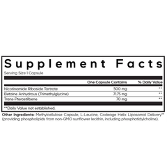 Codeage Liposomal Nicotinamide Riboside+ Energy Support Capsule