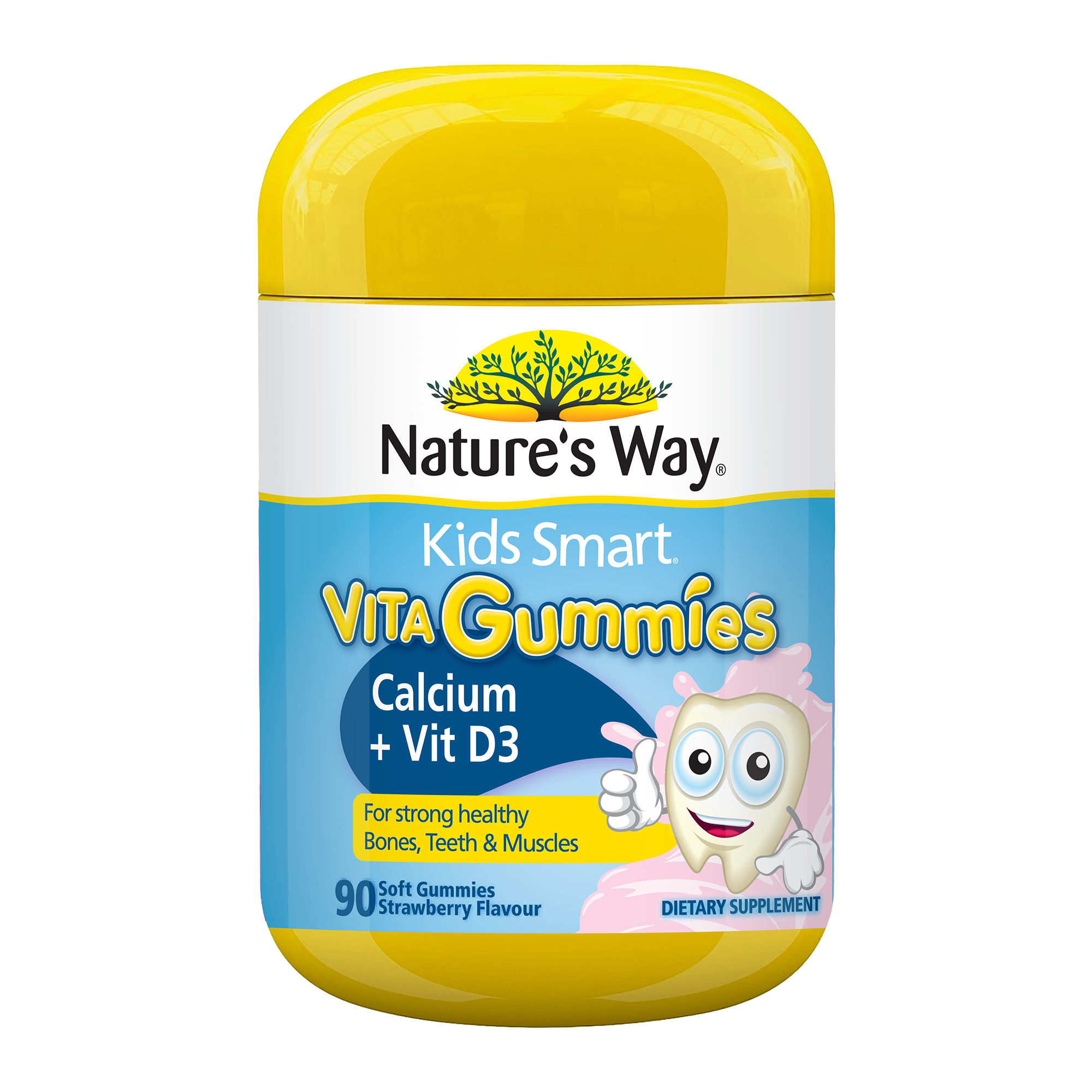 Nature's Way Kids Smart Gummies Calcium + Vit D 90s