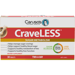 Caruso's Craveless 30 Tablets - Health Solutions Caruso's Craveless 30 Tablets - Health Solutions,issues