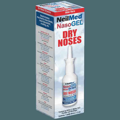Neilmed NasoGel Spray for Dry Noses 30ml, a nasal gel spray for dry noses with aloe vera for hydration.