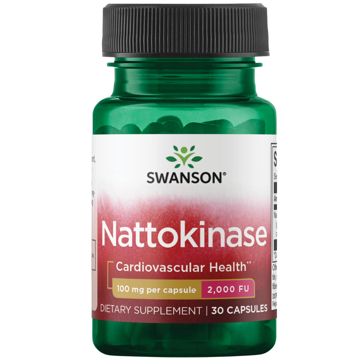 Swanson Nattokinase 2,000 FU 30 Caps Supports Circulation Supplement