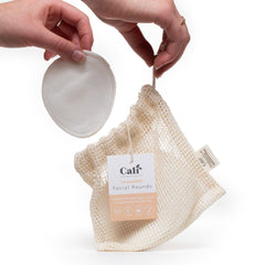 CaliWoods Reusable Cotton Facial Rounds x10 image 3