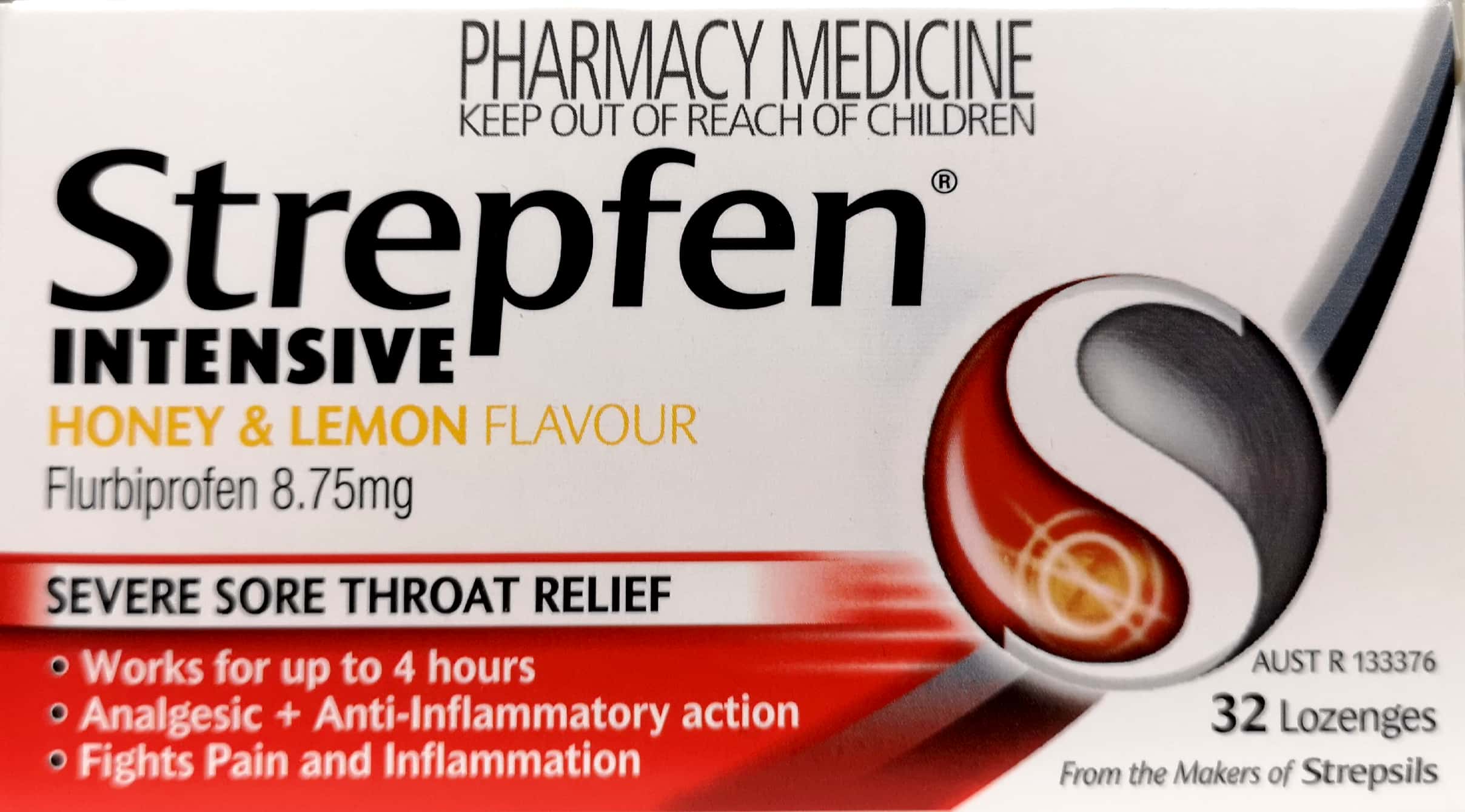 Strepfen Honey Lemon Lozenges - Intensive Relief with 32 Lozenges Cold Symptoms,Cough Relief,Honey Lemon Lozenges,Intensive Relief,Lozenges,optimized,Sore Throat Relief,Strepfen,Throat Comfort