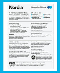 Nordia Magnesium 300mg 14 Pack | Supports Muscle Health and Nervous System Function | Dietary Supplement