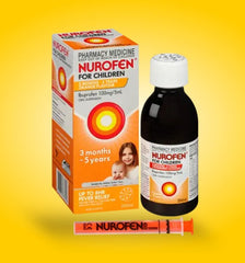 Nurofen for Children Orange Flavour 200ml - Pain Relief Solution Child Pain Relief,Children's Medicine,Fever Relief,Liquid Ibuprofen,Nurofen 200ml,Nurofen for Children,optimized,Orange Flavour,Pain Relief